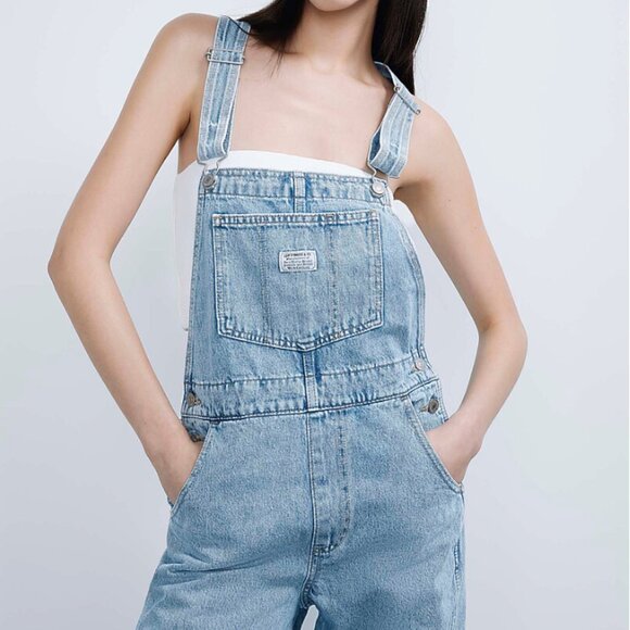 Levi's Light Blue Denim Jumpsuit - Picture 2 of 10